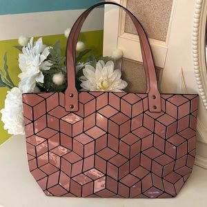 Pink Geometric Purse